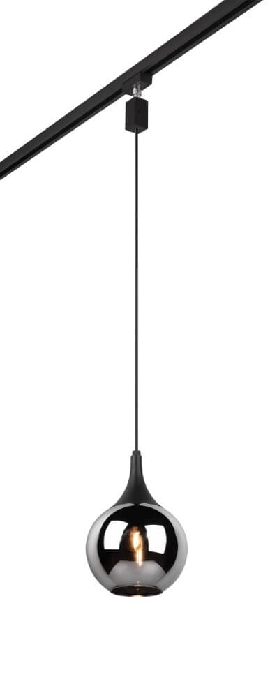 Pendelleuchte Duoline Lumina mit Rauchglas rund für Schiene Trio 4017807577501
