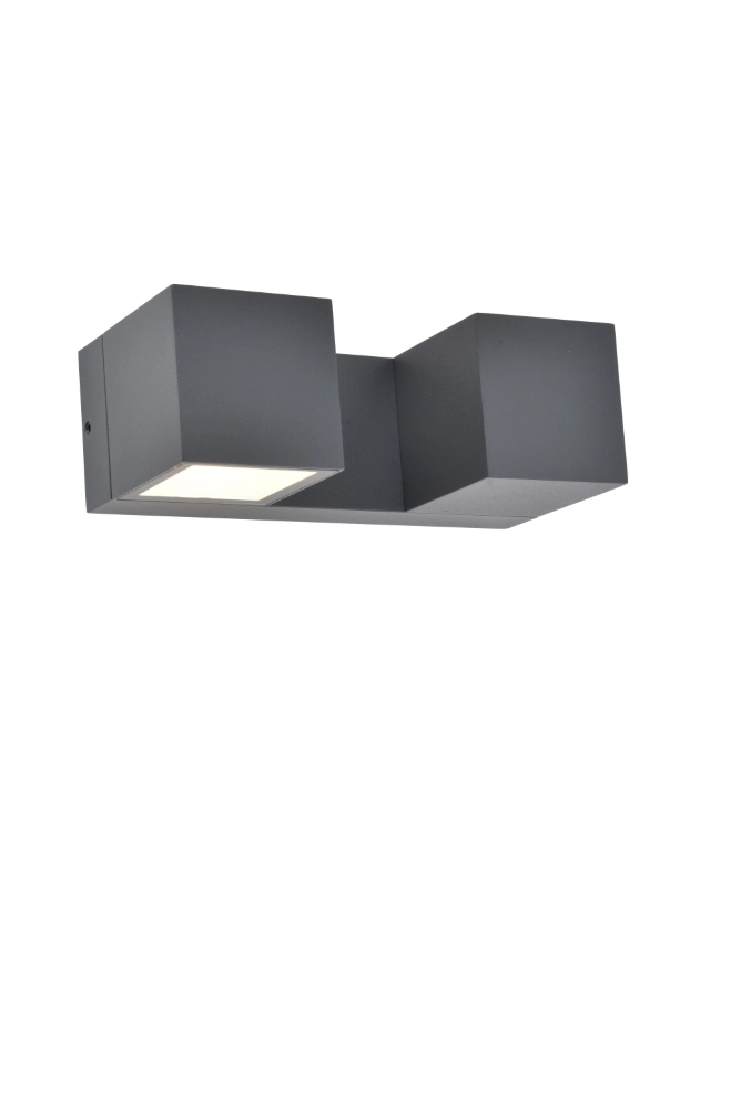 Design-Wandlampe Fari Grau Lutec 6939412018249