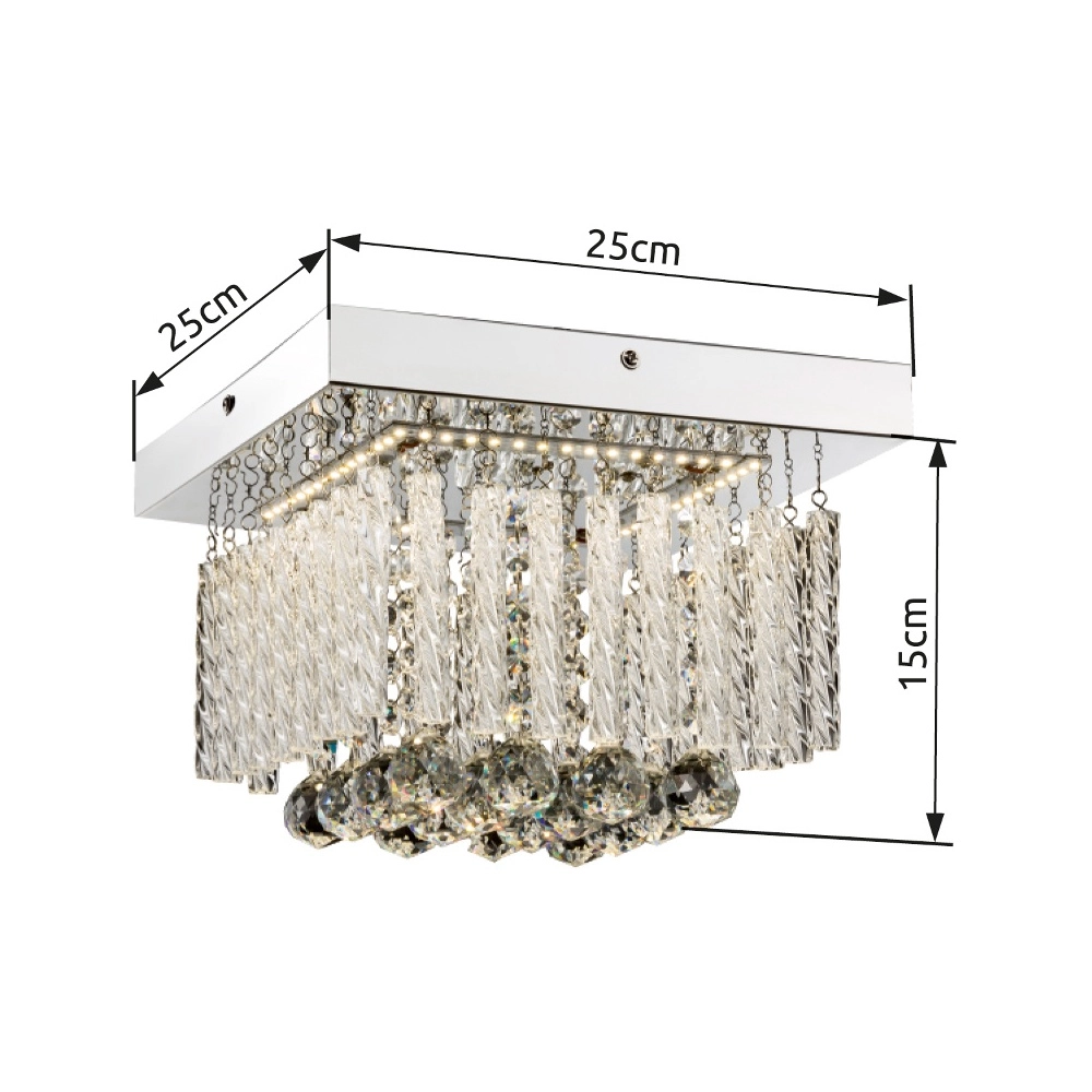 Deckenlampe Mathilda Chrom Globo 9007371337347