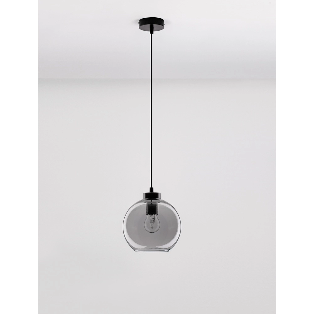 Pendelleuchte Palmer Single schwarz mit Rauchglas Lyora 5212017430946