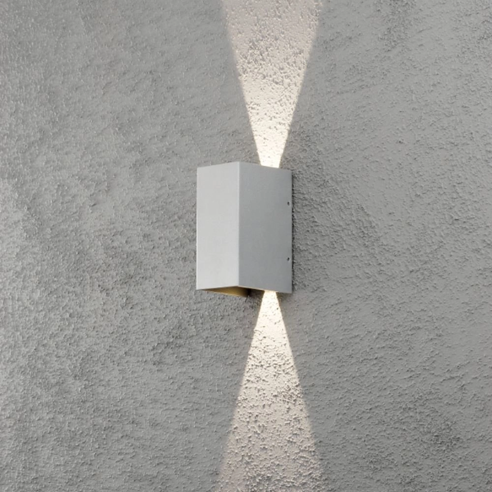 LED-Wandleuchte Cremona Up - Down 2x3W - 3000K 17cm mattsilber KonstSmide 7318307940312