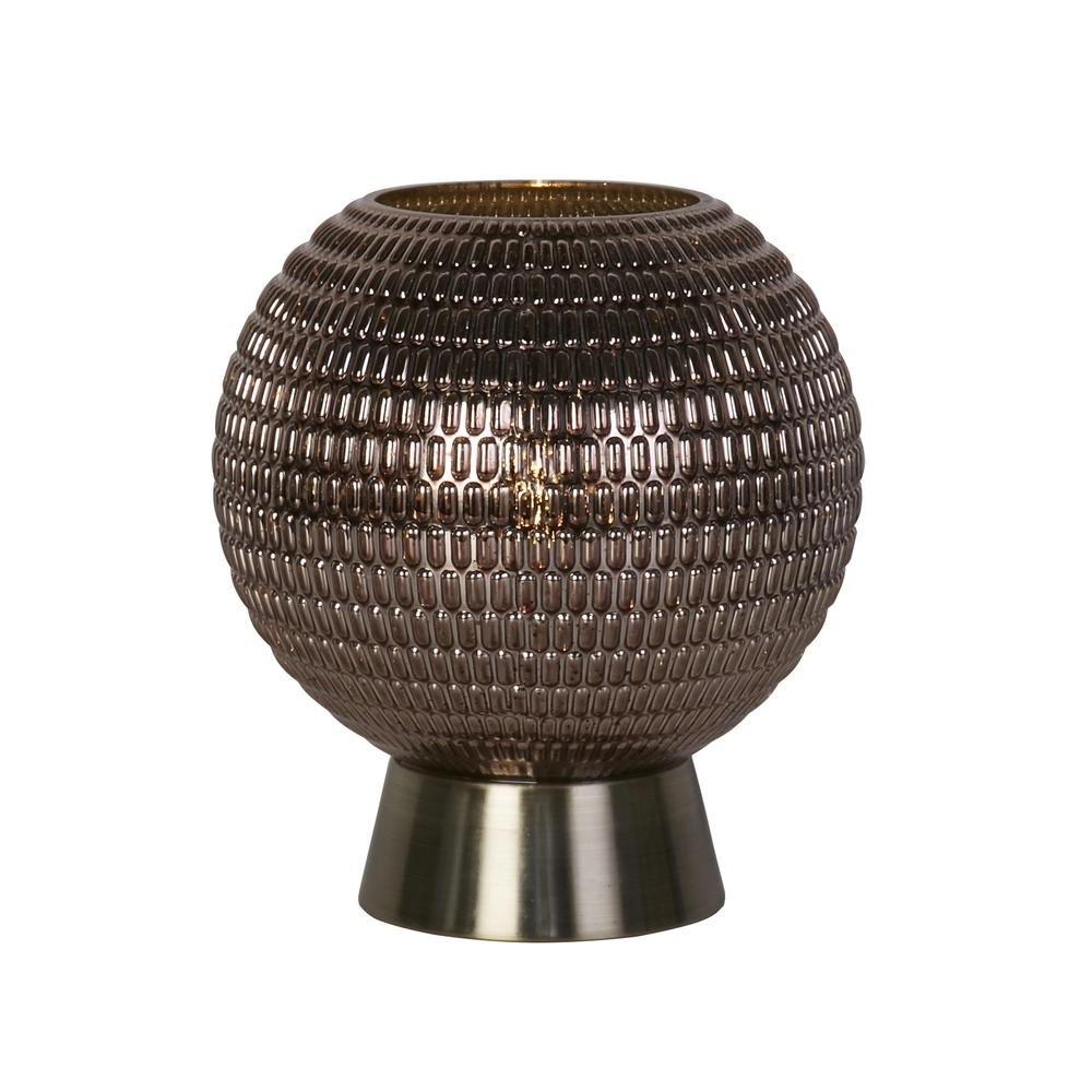 Tischlampe Mila Braunes Glas Batteriebetrieben