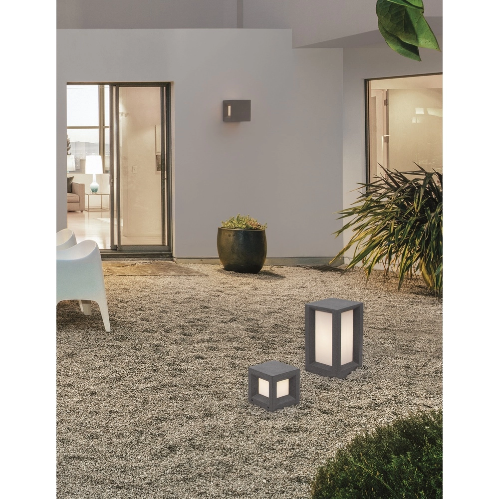Quadratische Gartenlampe Castro schwarz Lyora 5212017426901
