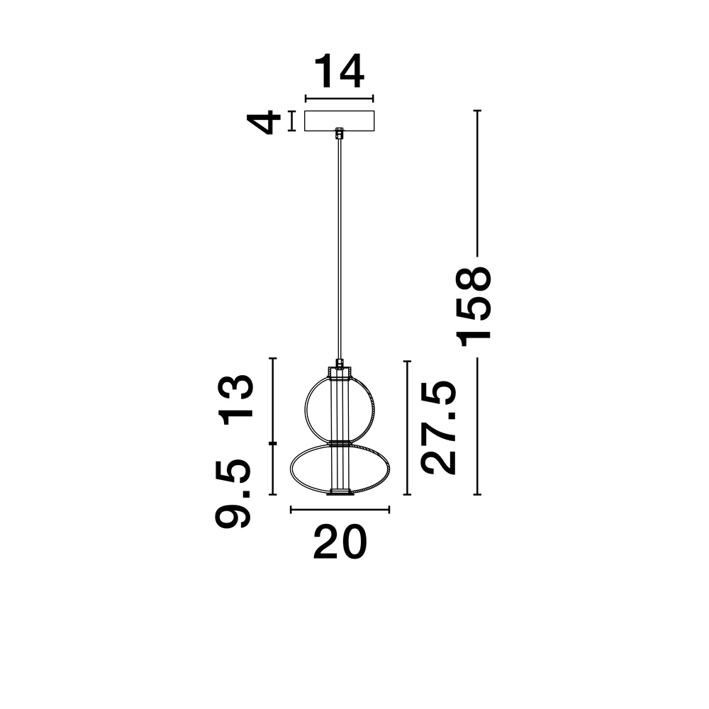 Pendelleuchte Bally Rauchglas 27,5cm Lyora 5212017449153