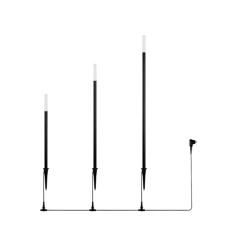 Gartenlampe Stick Schwarz Trio 4017807697575