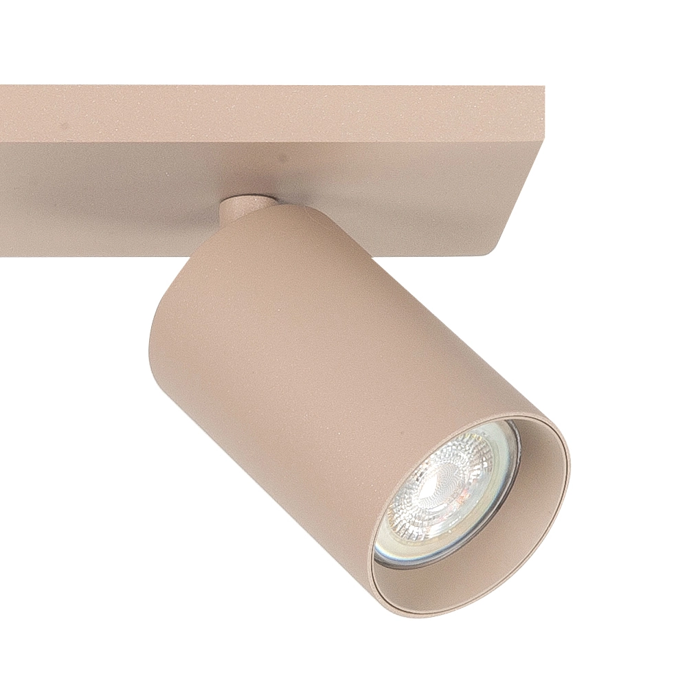 Aufputz-Spot Mila 2-flammig gerade sandbraun Highlight 8718379050435