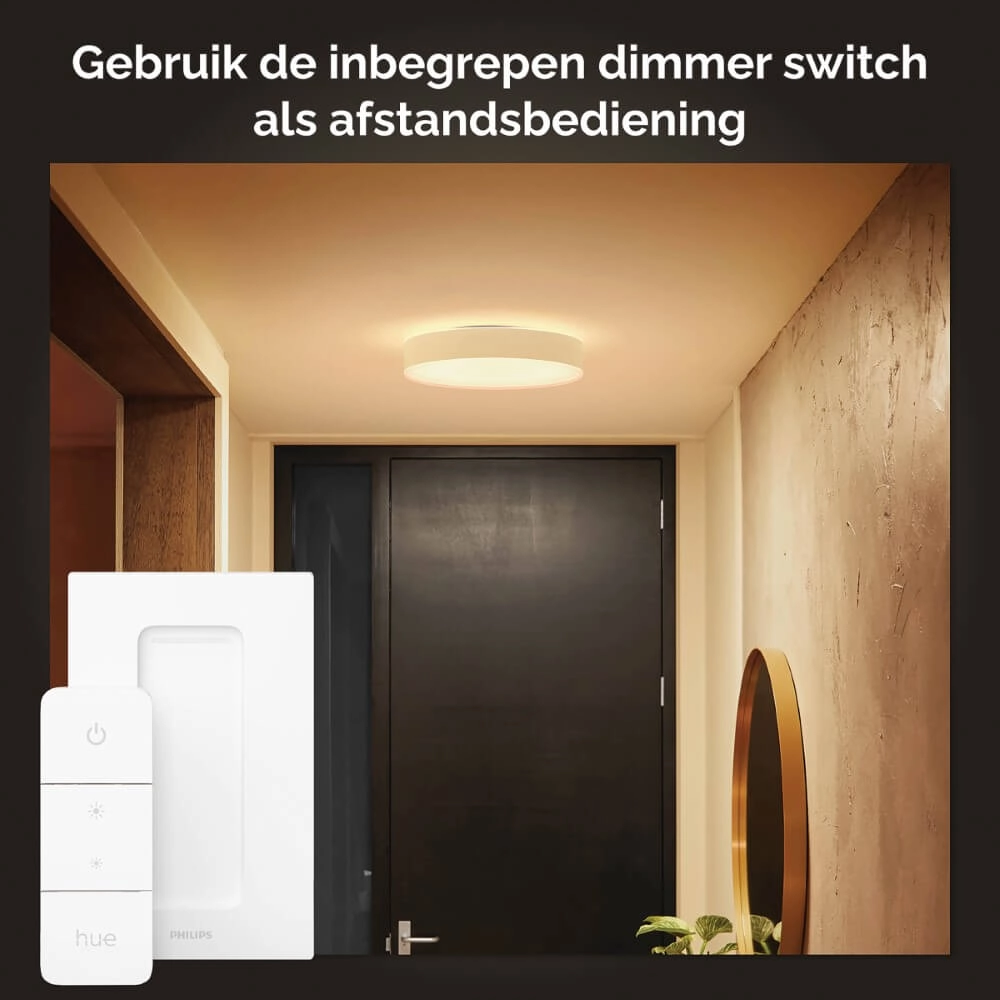 Deckenleuchte Hue Enrave S - White Ambiance Ø 26,1cm weiß Philips 8718696176412