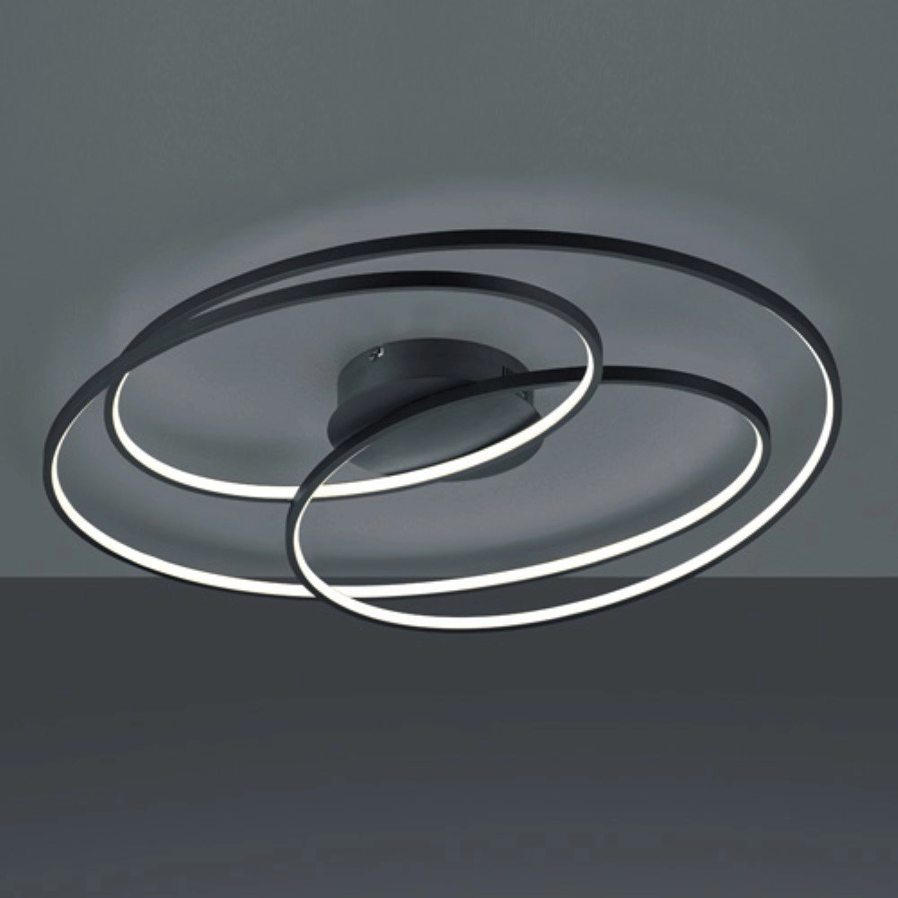 Schwarze Deckenlampe Gale Trio 4017807441468