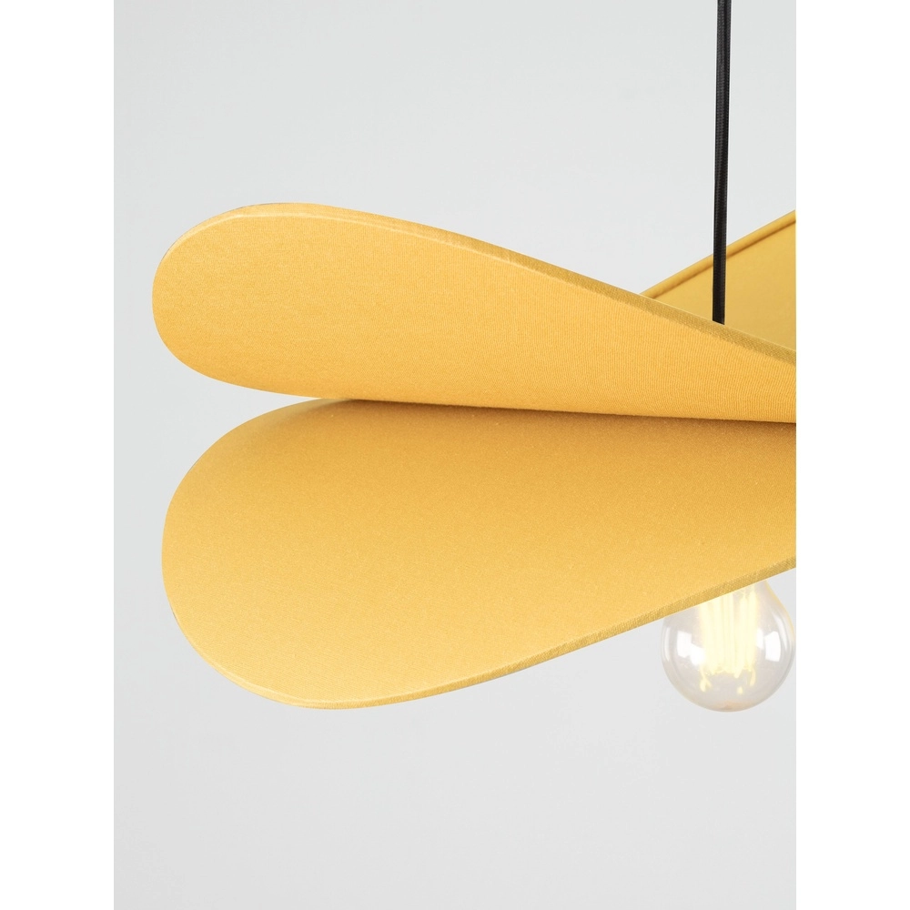 Moderne Pendellampe Luve Schwarz mit Gelb Lyora 5212017493705