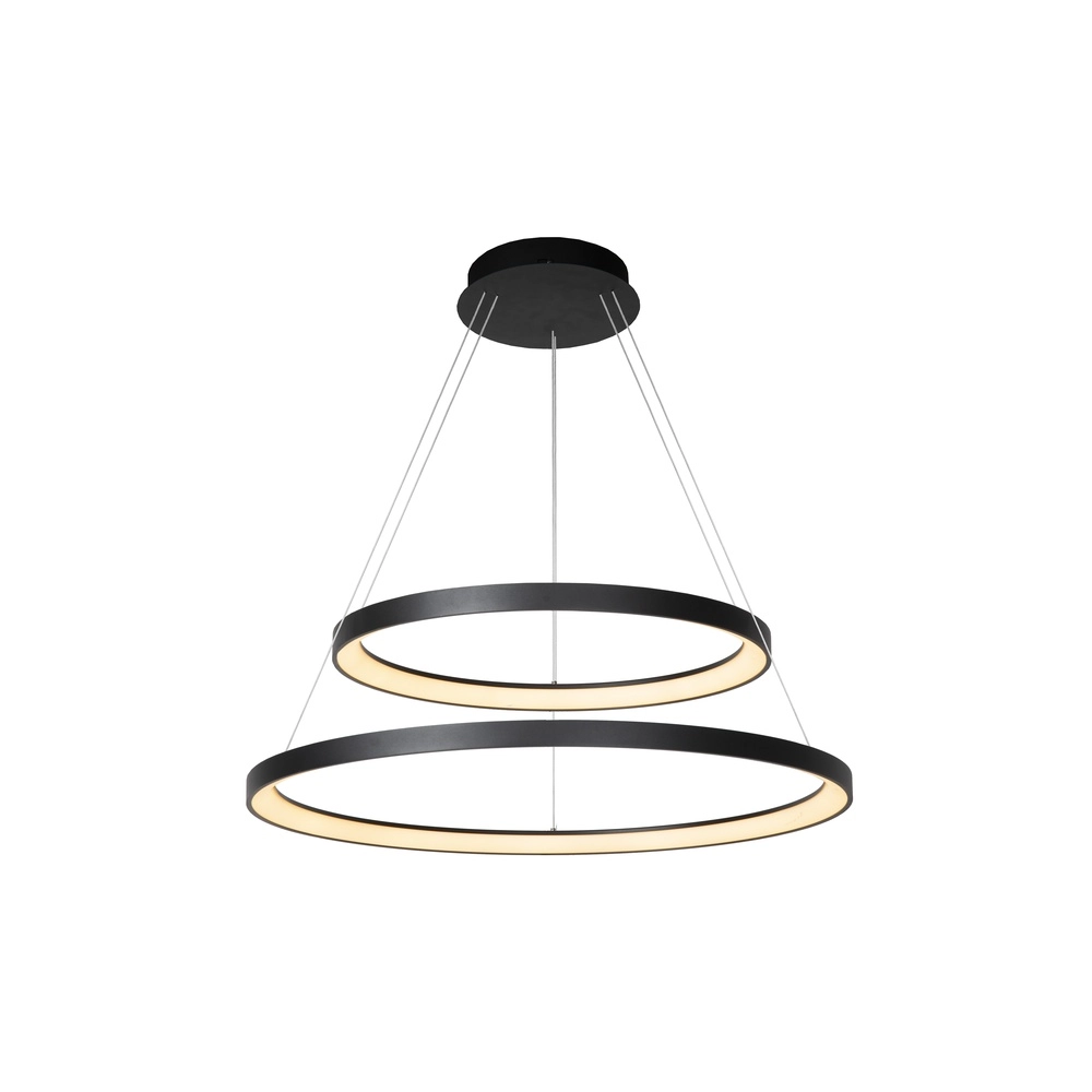 Schwarze Pendellampe Vidal Ø 78 cm schlankes Design Premium by Lucide 5411212460936