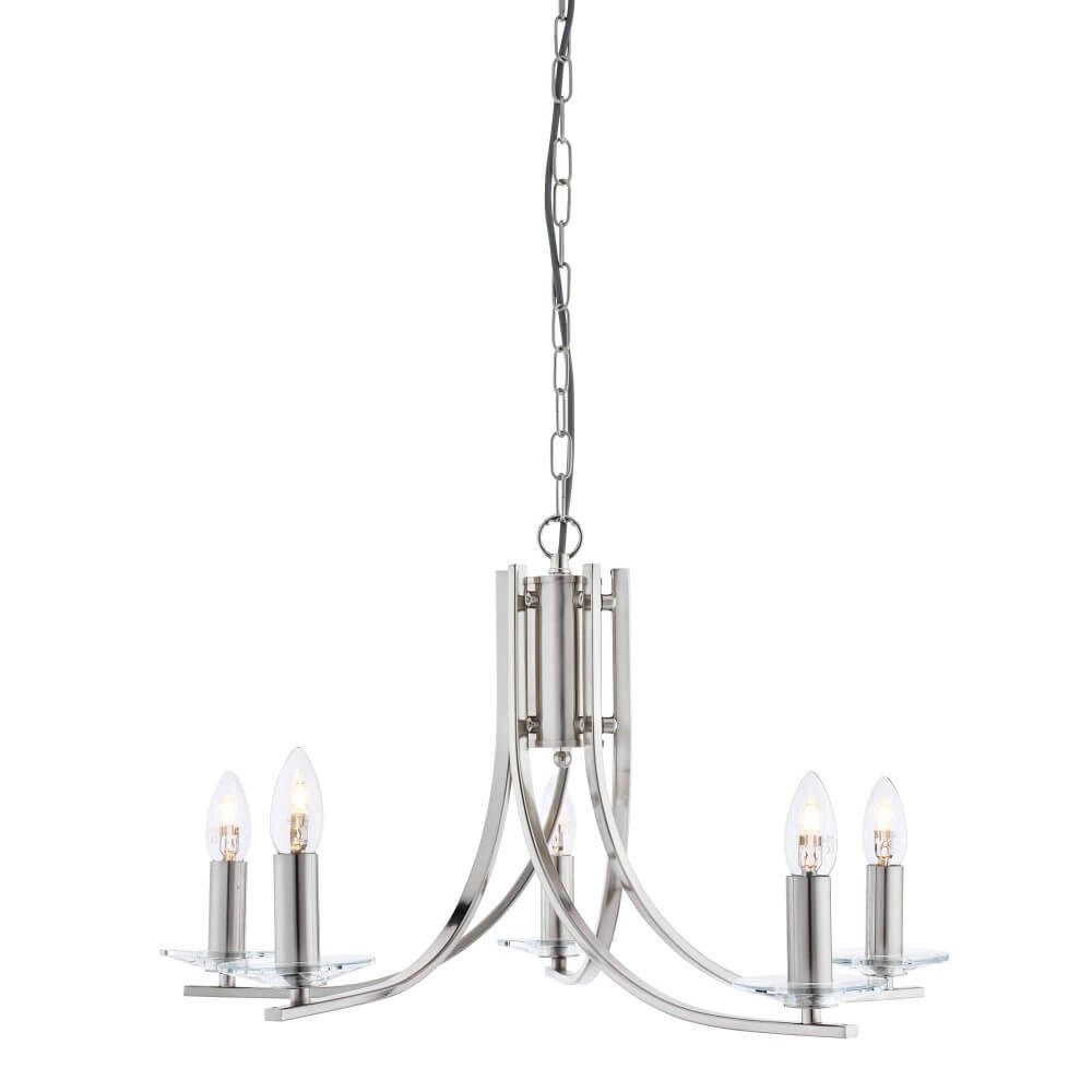 Hängelampe aus Chrom Ascona Ø 62cm Searchlight 5053423049915