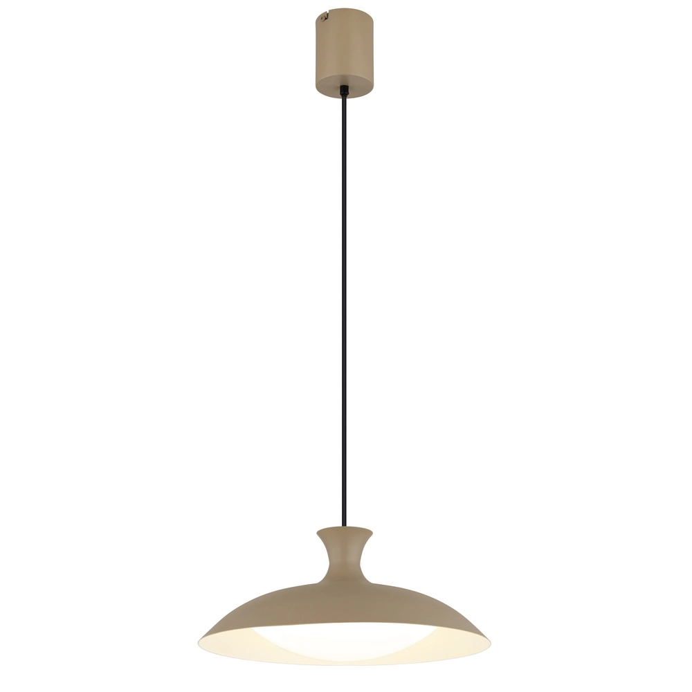Moderne Pendelleuchte Rocha sandbraun