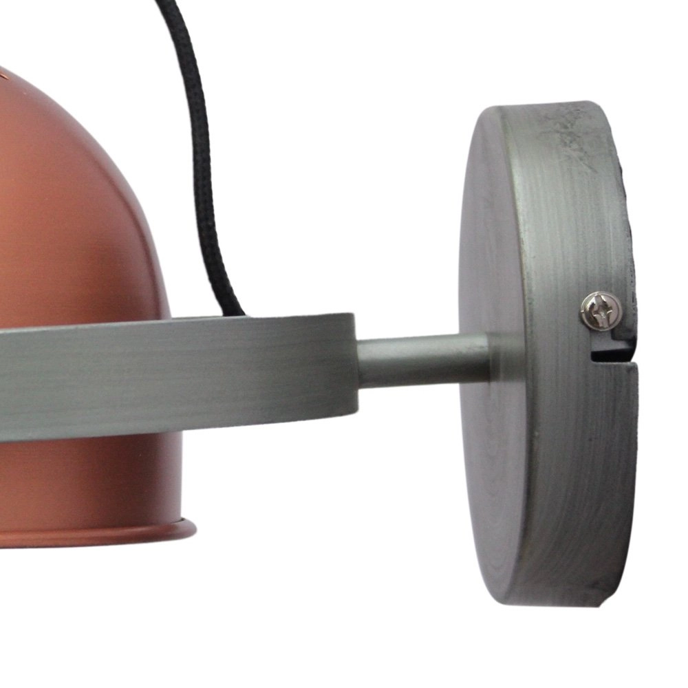 Wandlampe Retro 22cm Kupfer mit Grau Urban Interiors 8718868314888