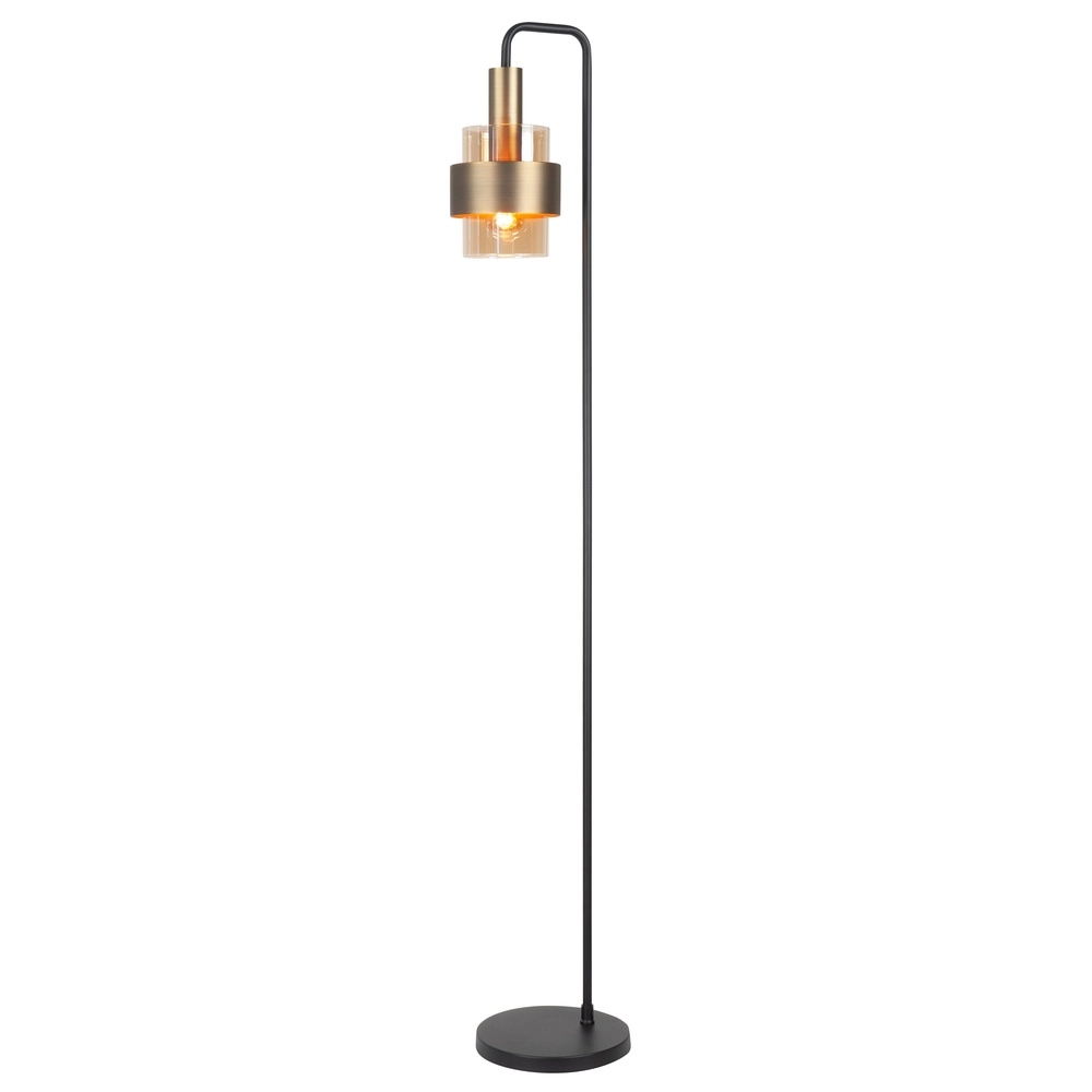Stehlampe Marrone schwarz mit Kupferbronze Highlight 8718379051289