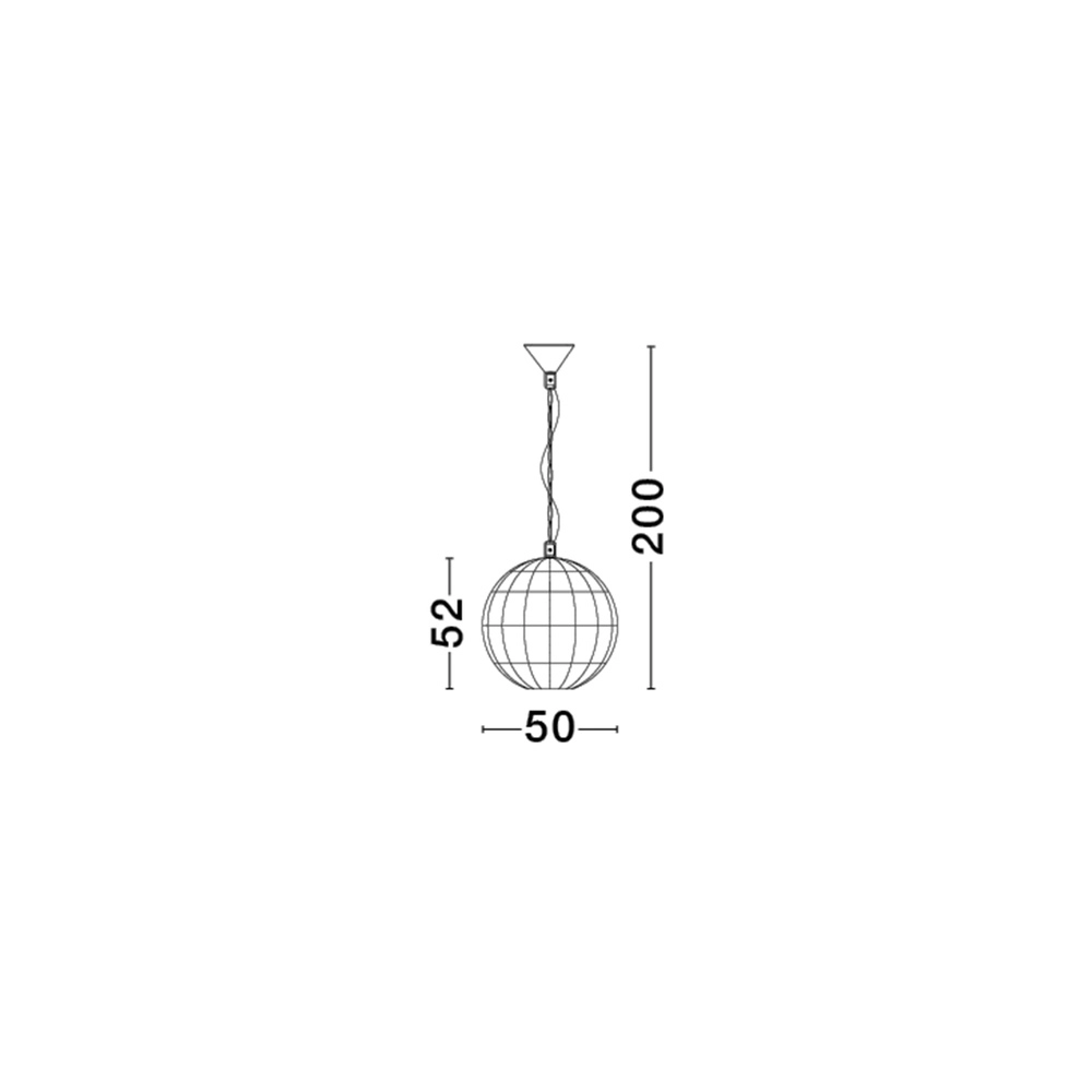 Pendelleuchte Bola Skandinavischer Ø 51cm Lyora 5212017452962