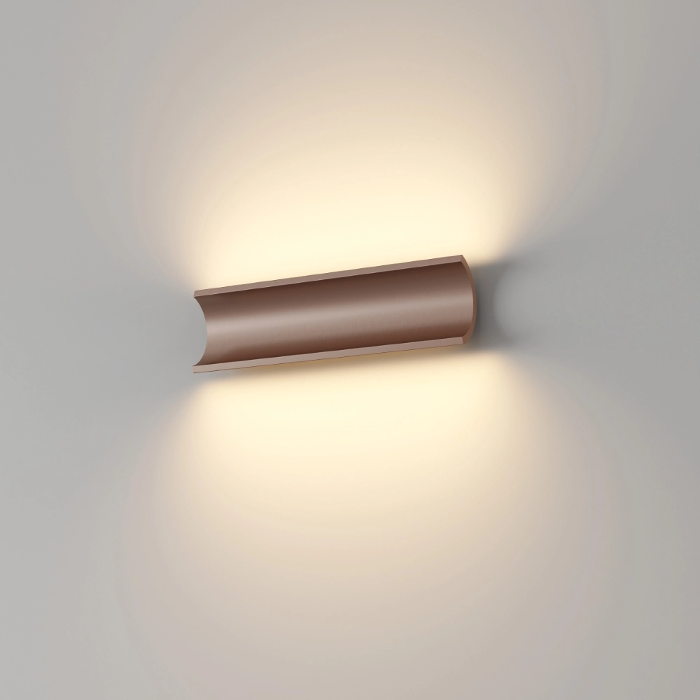 Indirekte Wandlampe Malibu Up-Down – gebürstetes Bronze