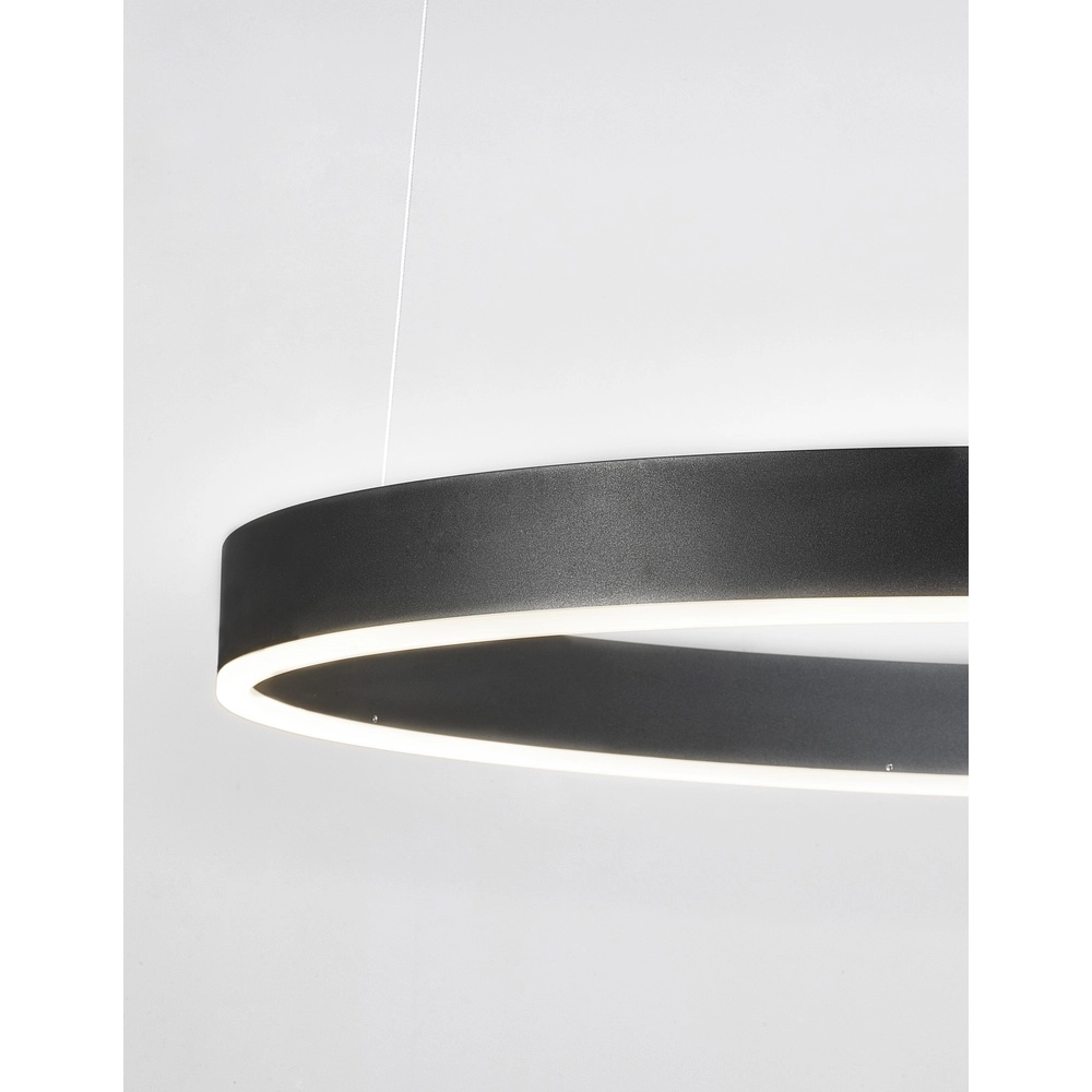 Pendelleuchte Motif schwarz Ø 80cm 3000K Lyora 5212017421975