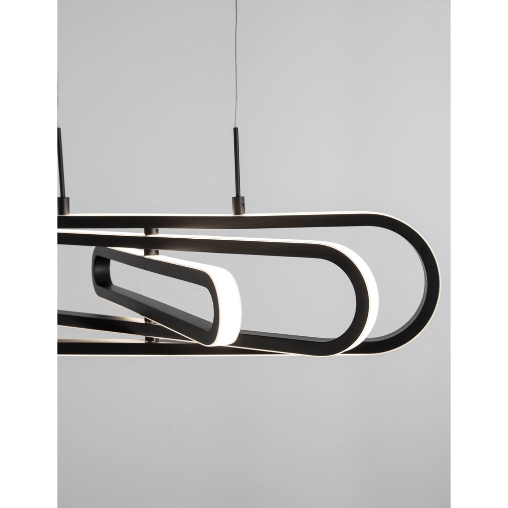 Design-Pendelleuchte Arte Schwarzes Oval Lyora 5212017426000