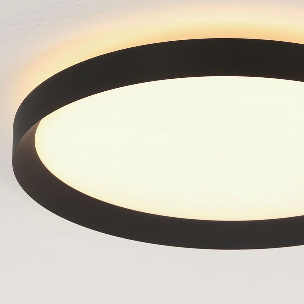 Moderne Deckenbeleuchtung Flady schwarze Ø30cm Steinhauer 8712746181012