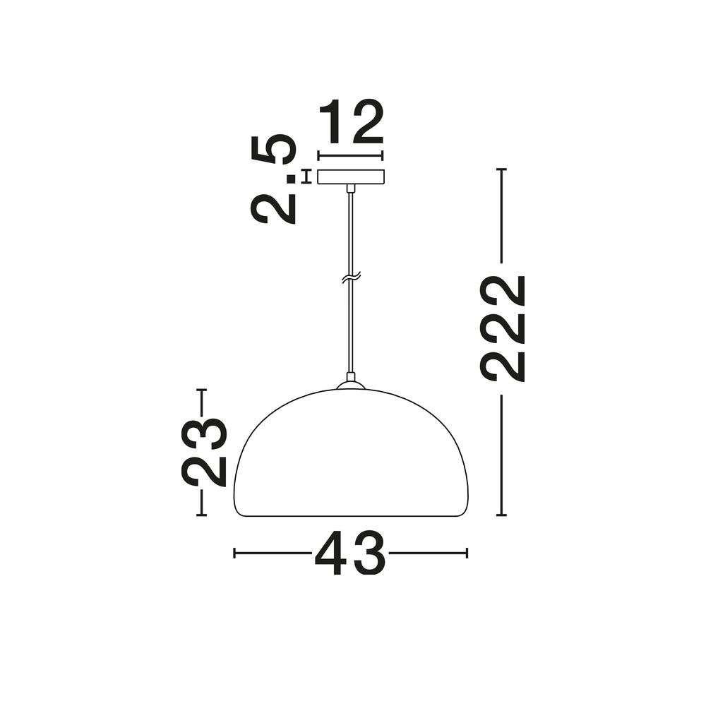 Moderne Pendellampe Davo weiße Ø 43 cm Lyora 5212017495686