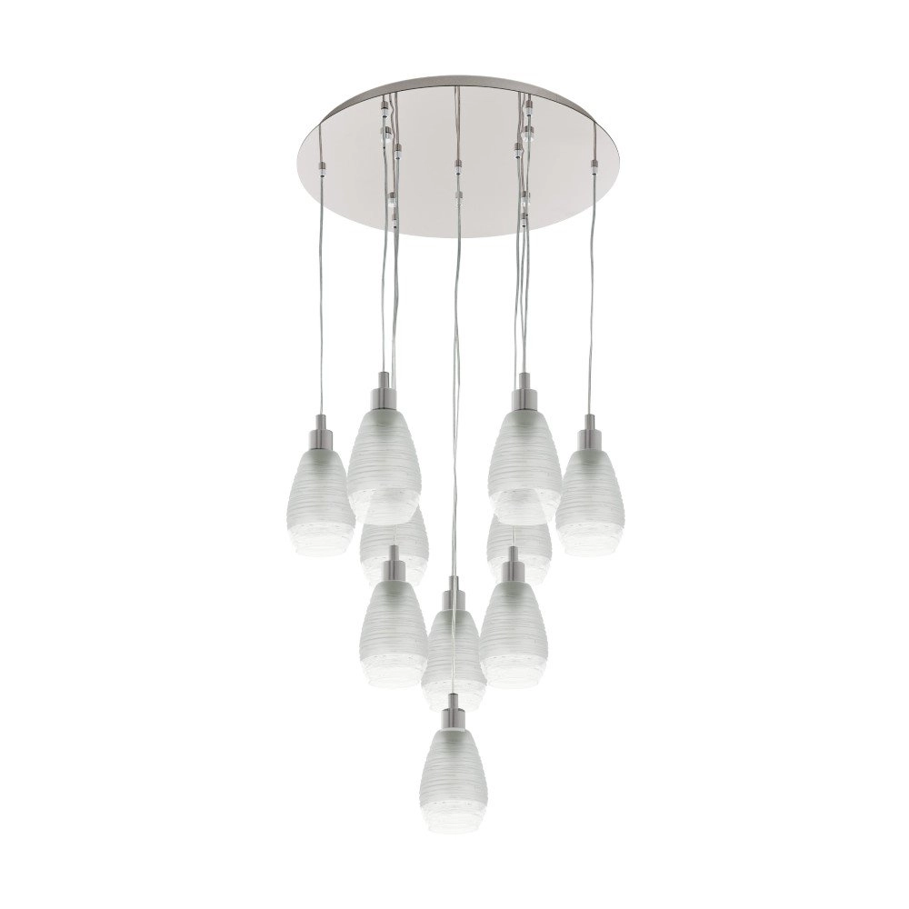 Hängelampe mit 10 Leuchten Siracusa Nickel Stars of Light 9002759395032