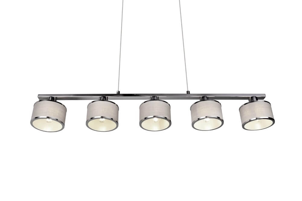 Hängelampe mit 5 Leuchten Kaprun gerade 92cm Trio 4017807581157