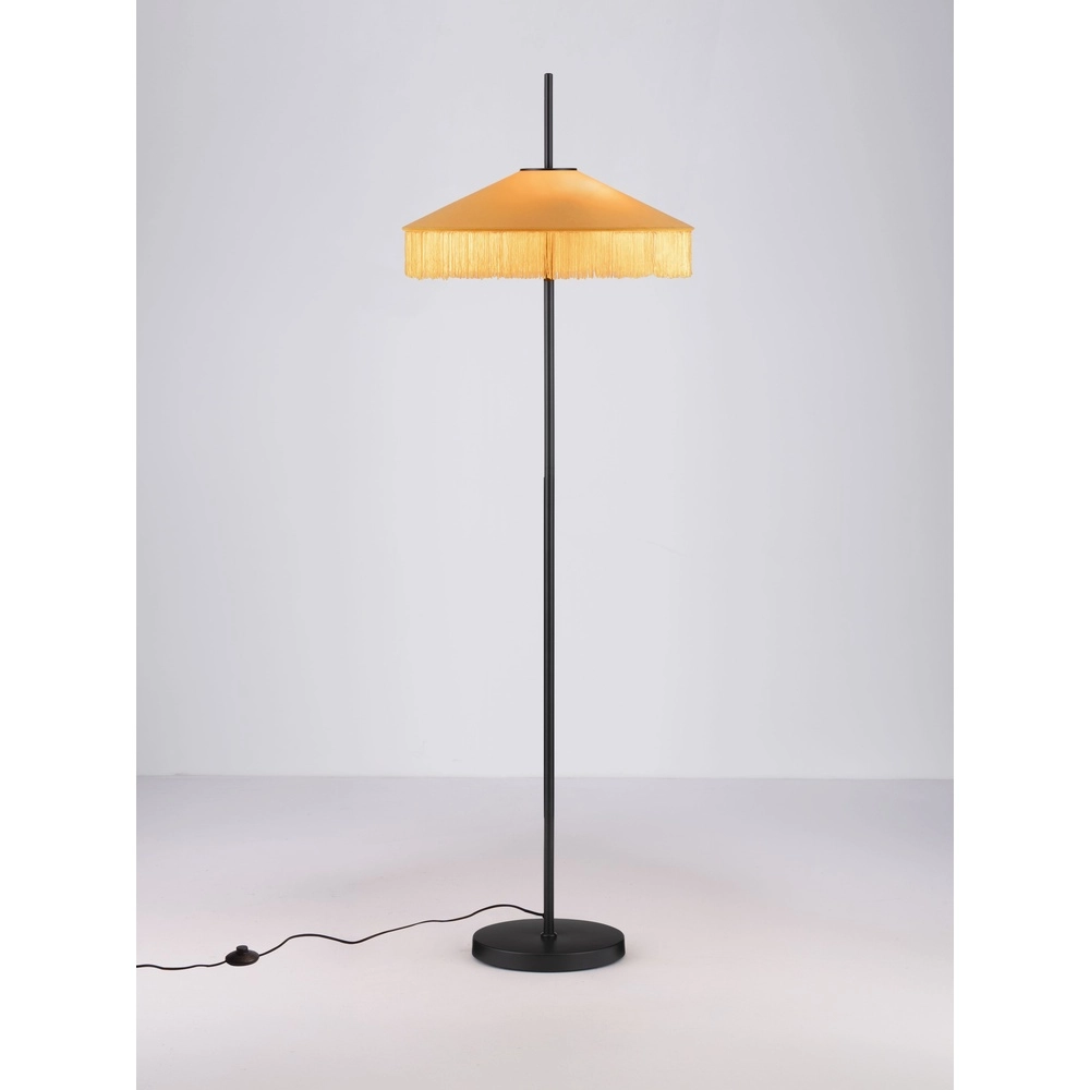 Tiffany-Stehlampe Velvy Gelb Lyora 5212017493811