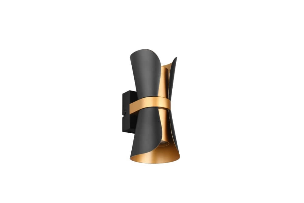 Design-Wandstrahler Coat schwarz - oben und unten Trio 4017807613025