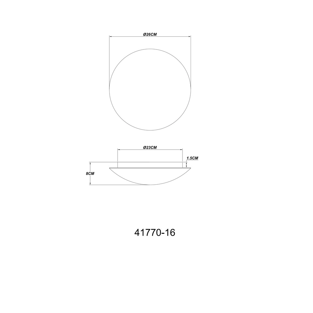 Deckenlampe Patricia weißer Ø 26cm Globo 9007371478262