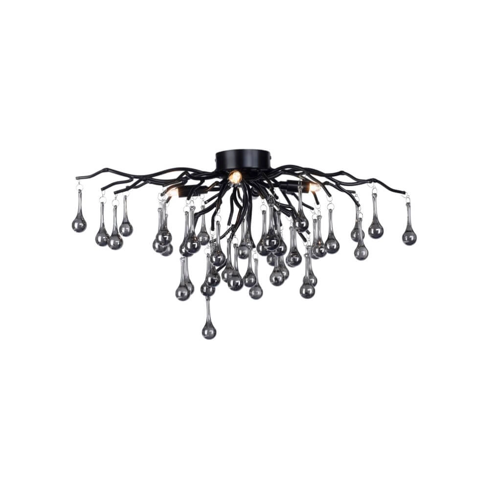 Kronleuchter Icicle schwarz 60cm Paul Neuhaus 4012248377574