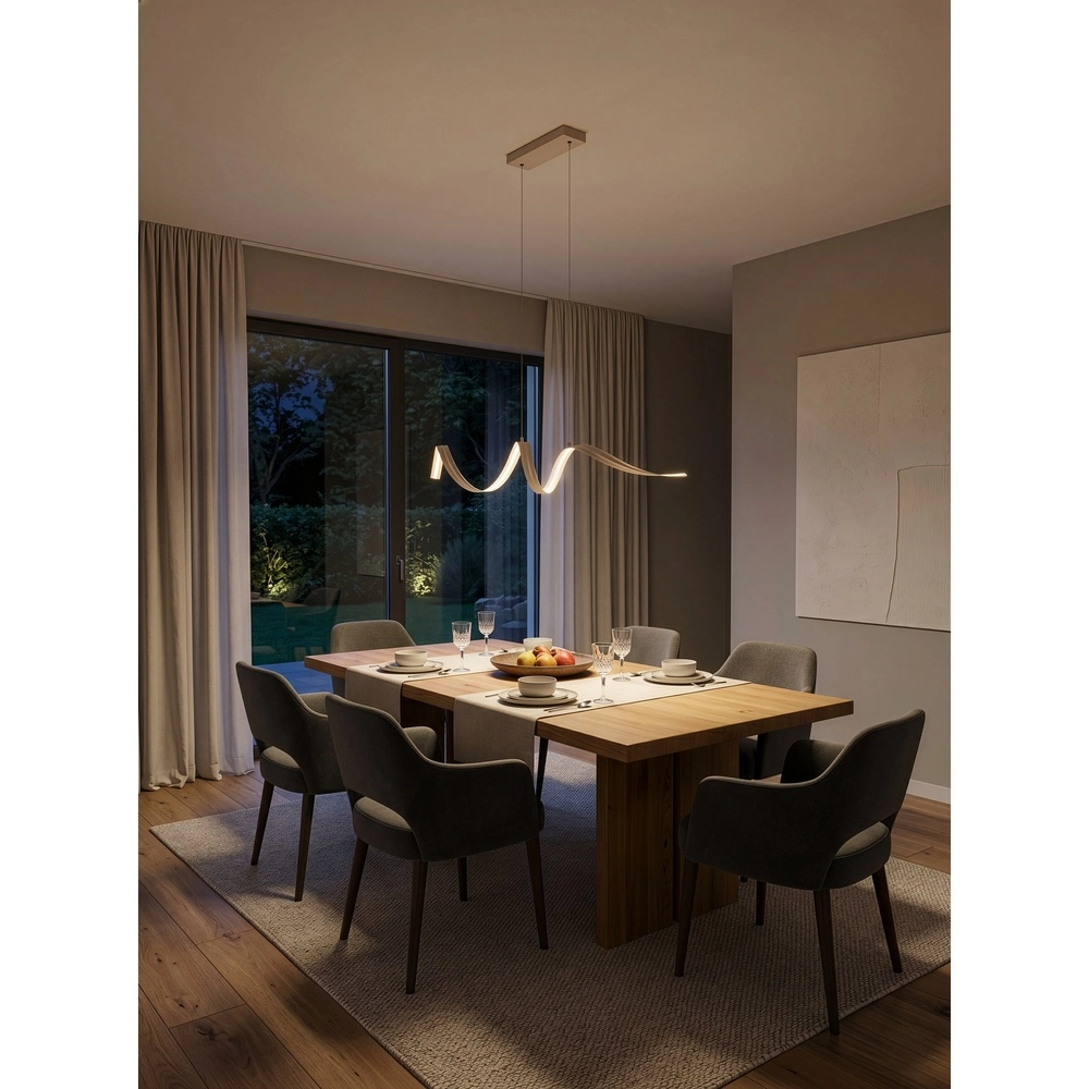 Moderne Pendellampe Tivor Sandbraun Trio 4017807706314
