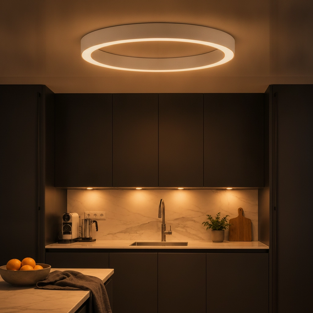 Deckenlampe Morbido weiß Ø 80cm