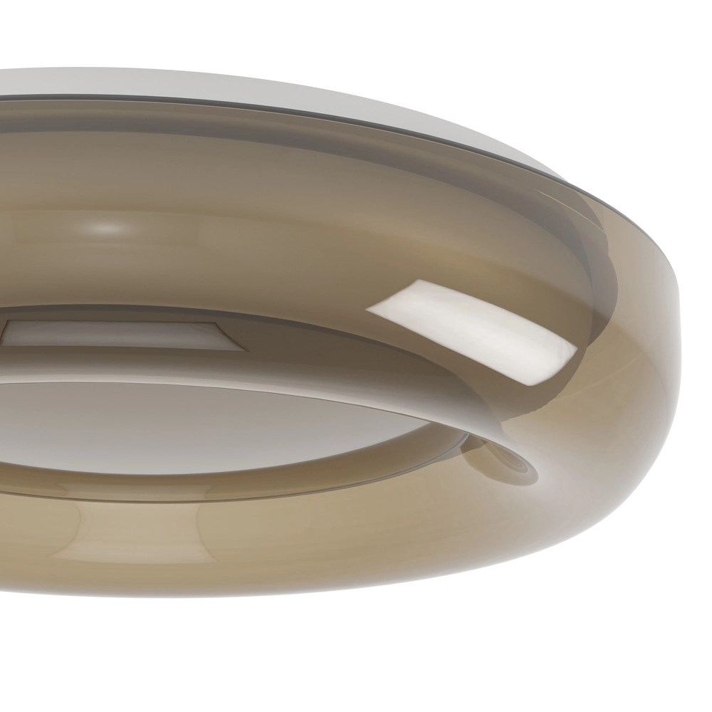 Design-Deckenlampe Conistarino Ø 40 cm weiß mit Braun Eglo 9008606399727