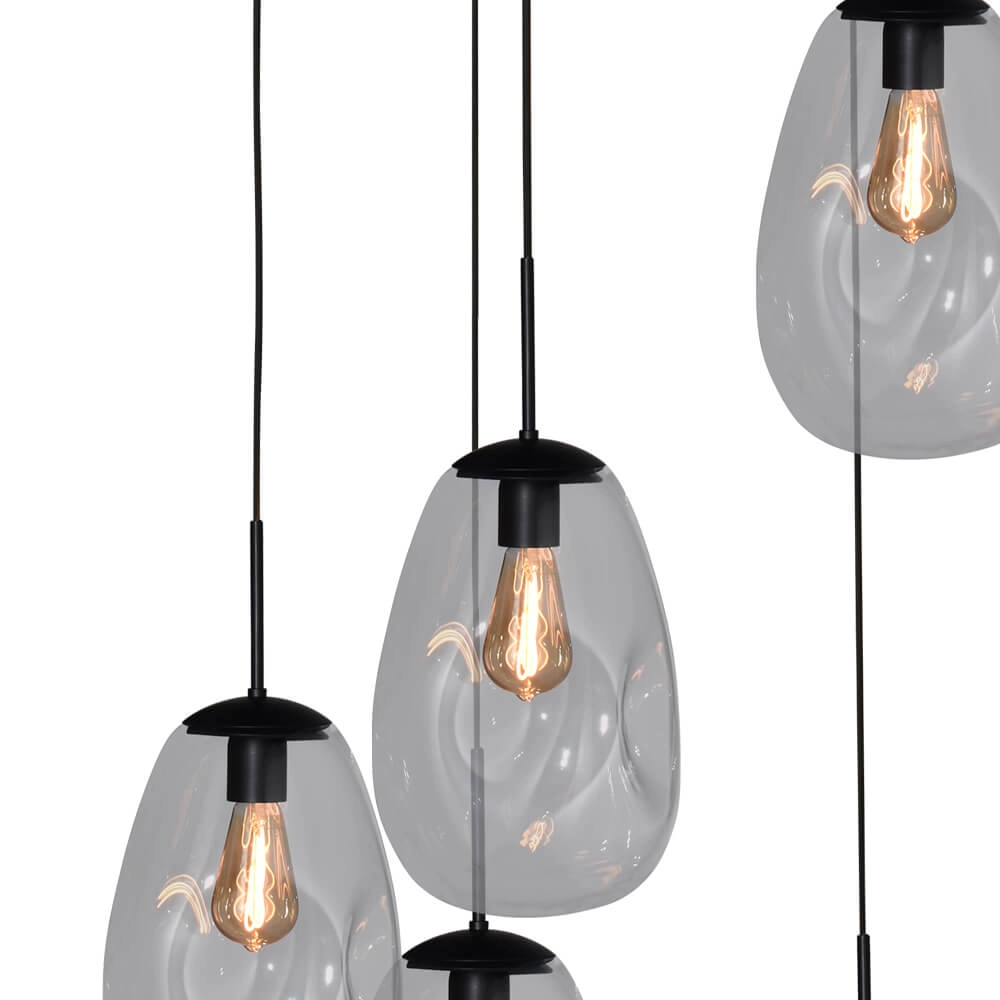 Vide-Hängelampe Lava 5x Klarglas Ø 22,5cm Masterlight 8718121286501