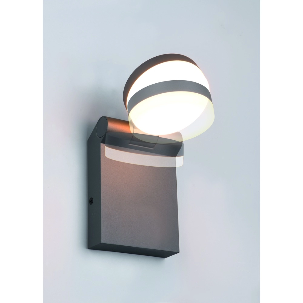 Schlanke Wandleuchte Adour anthrazit Trio 4017807603392