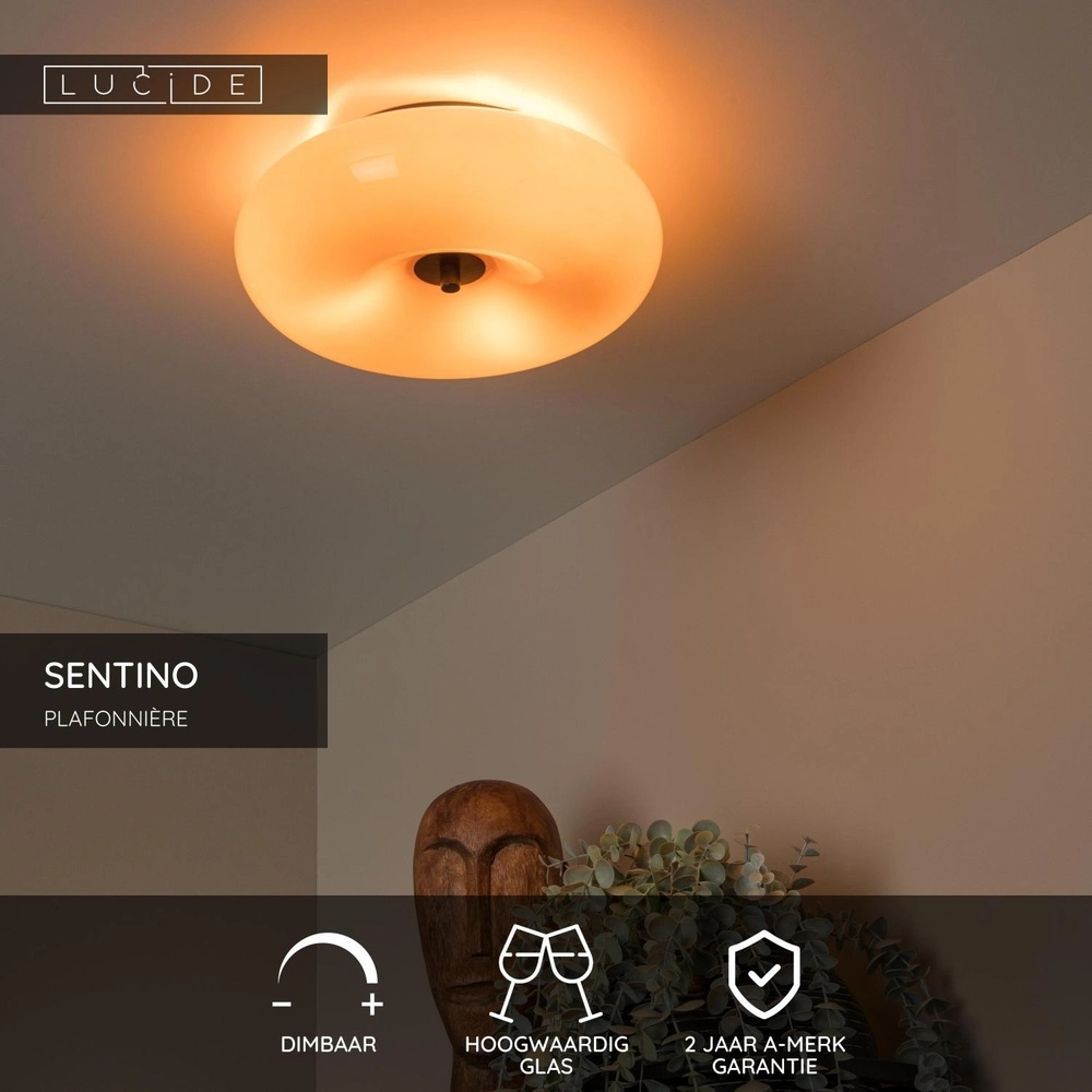 Deckenlampe Sentino Ø 30cm orange Lucide 5411212106346