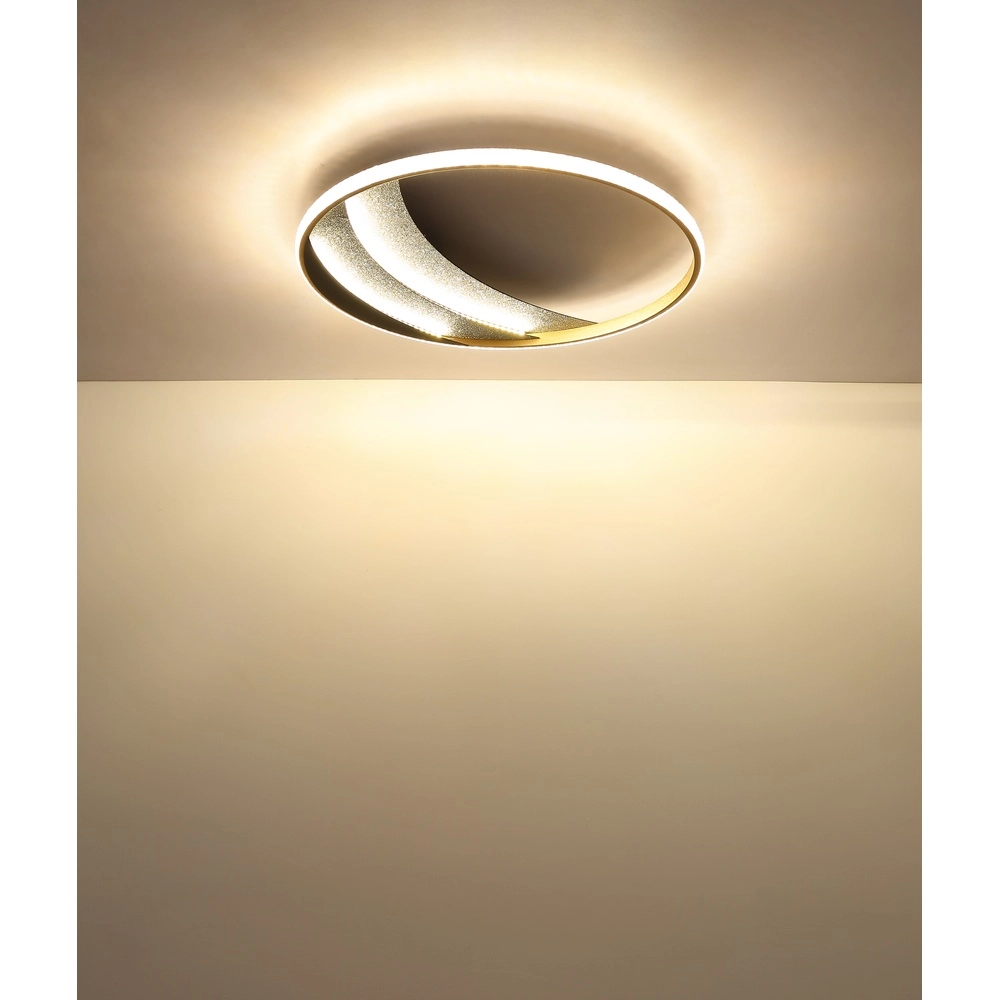 Einzigartige Deckenlampe Constance schwarz mit goldener Ø 52 cm Globo 9007371572847