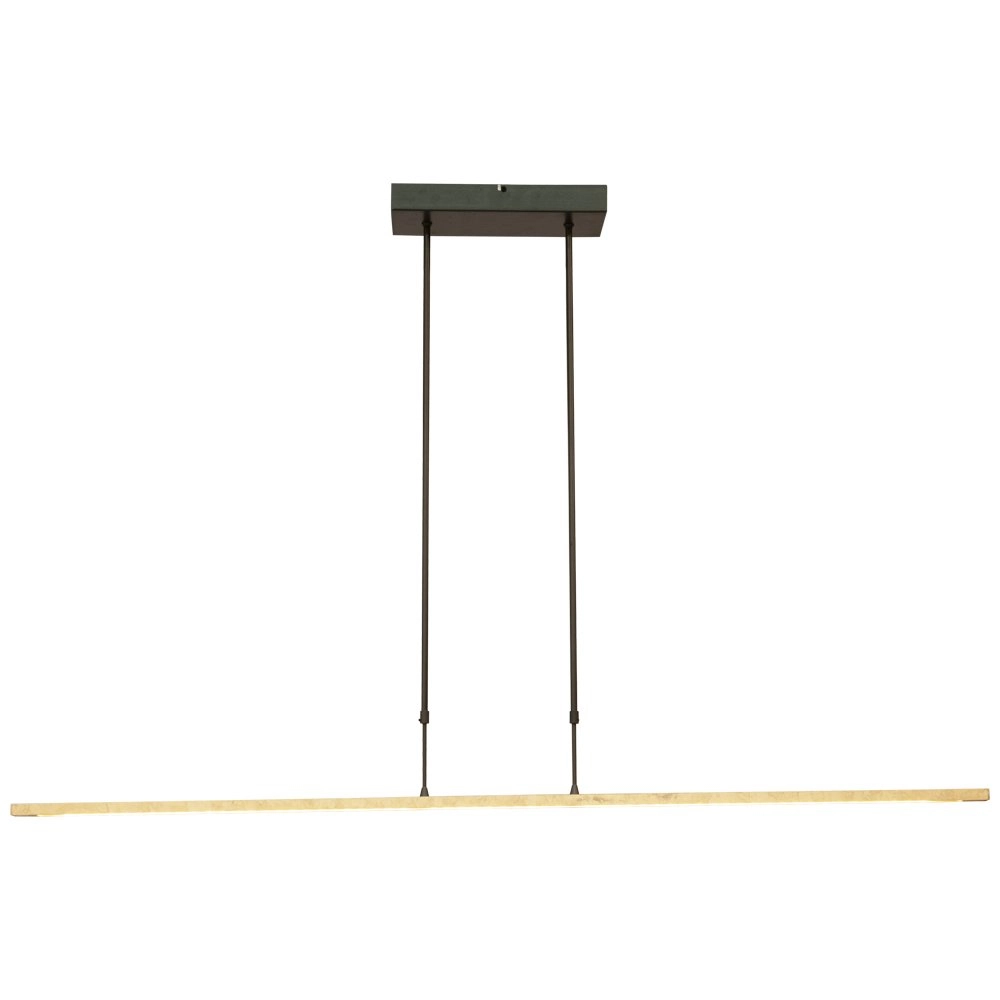 Schwarze Hängelampe Real 2 130cm mit Gold