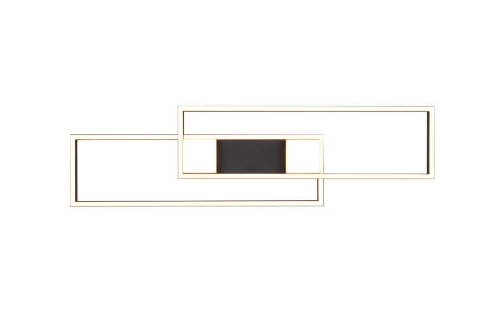 LED-Deckenleuchte 100x28 Albany Schwarz Trio 4017807610291