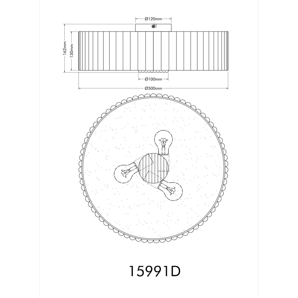 Einzigartiges Deckenlicht Jannie Ø 50cm Globo 9007371580910