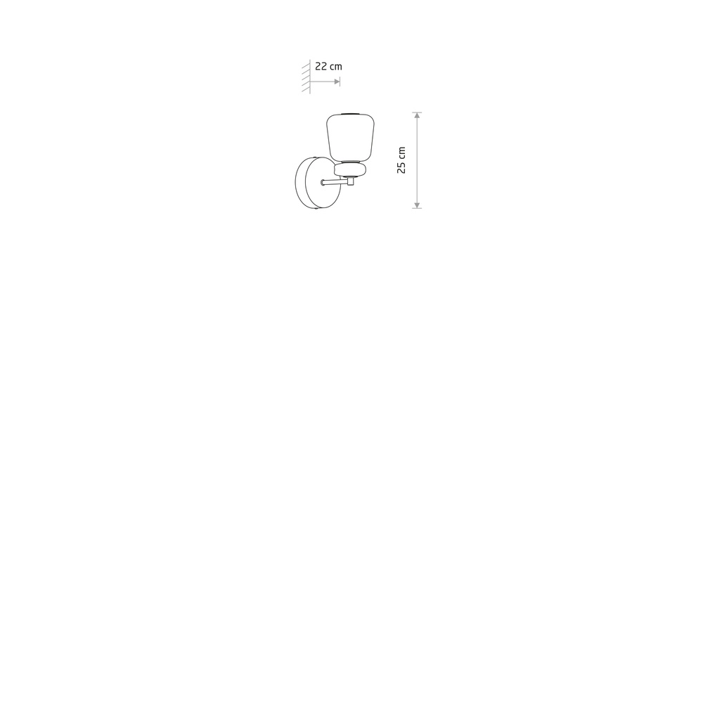 Wandlampe Ceramic Led Keramik und Glas Lyora 5903139117036