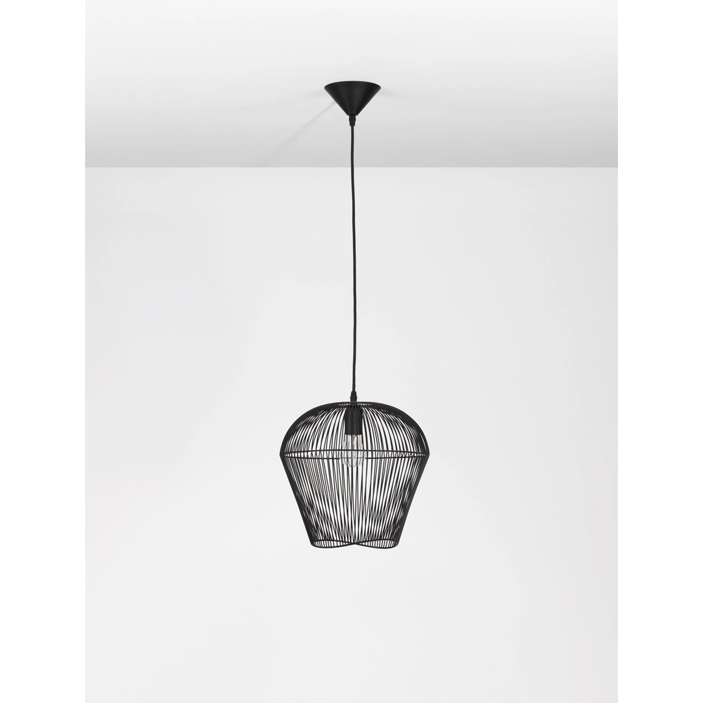 Böhmische Pendelleuchte Bredo Ø 31,5cm schwarz Lyora 5212017438911