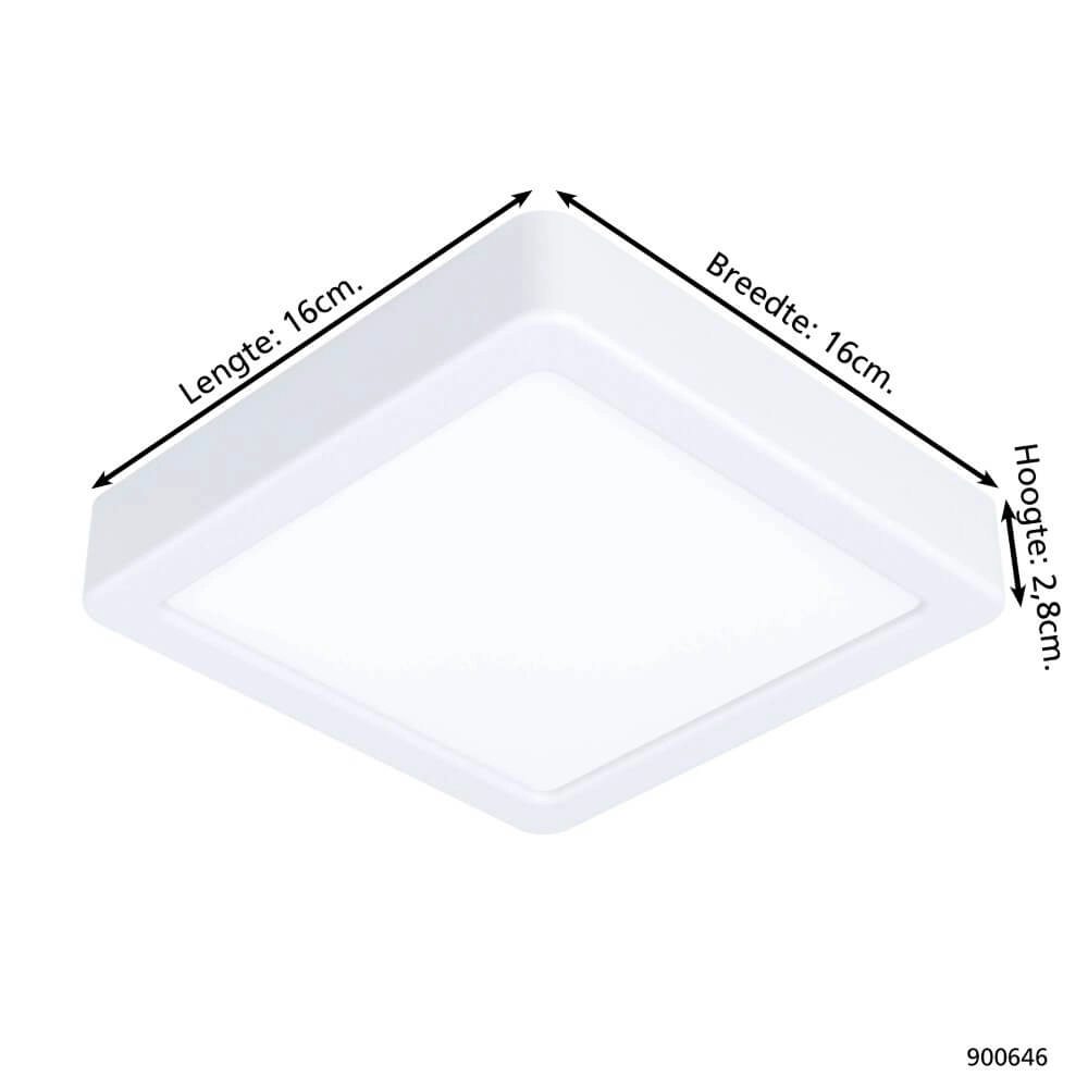 Badezimmerlampe Fueva 5 IP44 – Weiß – 16 cm Eglo 9008606245291