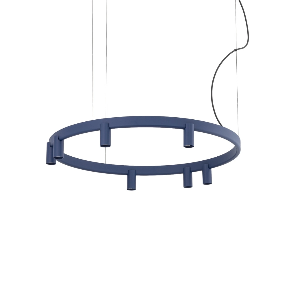 Design-Pendellampe Fourty marineblau Ø 80cm