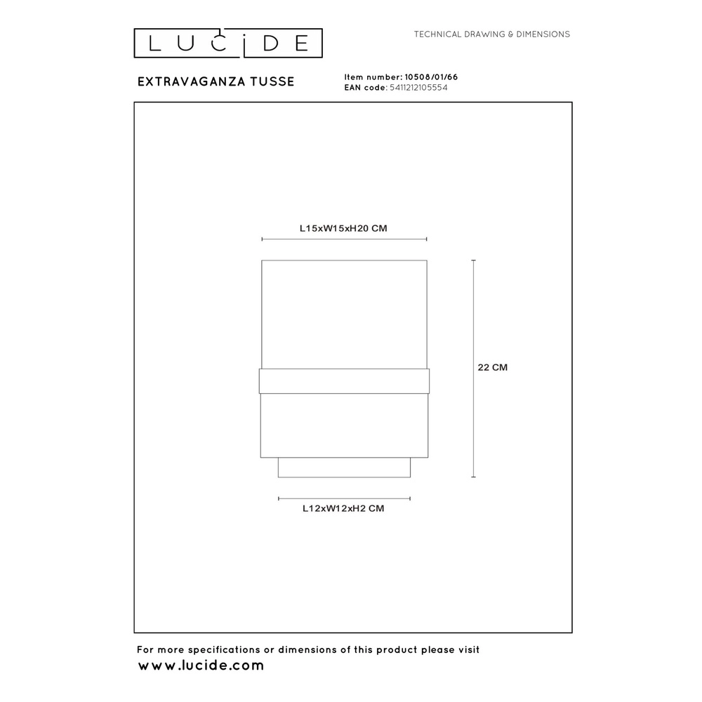 Design-Tischlampe Extravaganza Tusse rosa Ø 15 cm Lucide 5411212105554