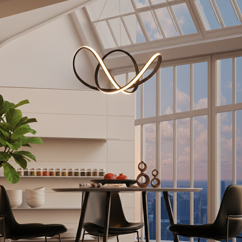 Design-Pendelleuchte Apus schwarz Ø 70cm Lyora 5212017419774