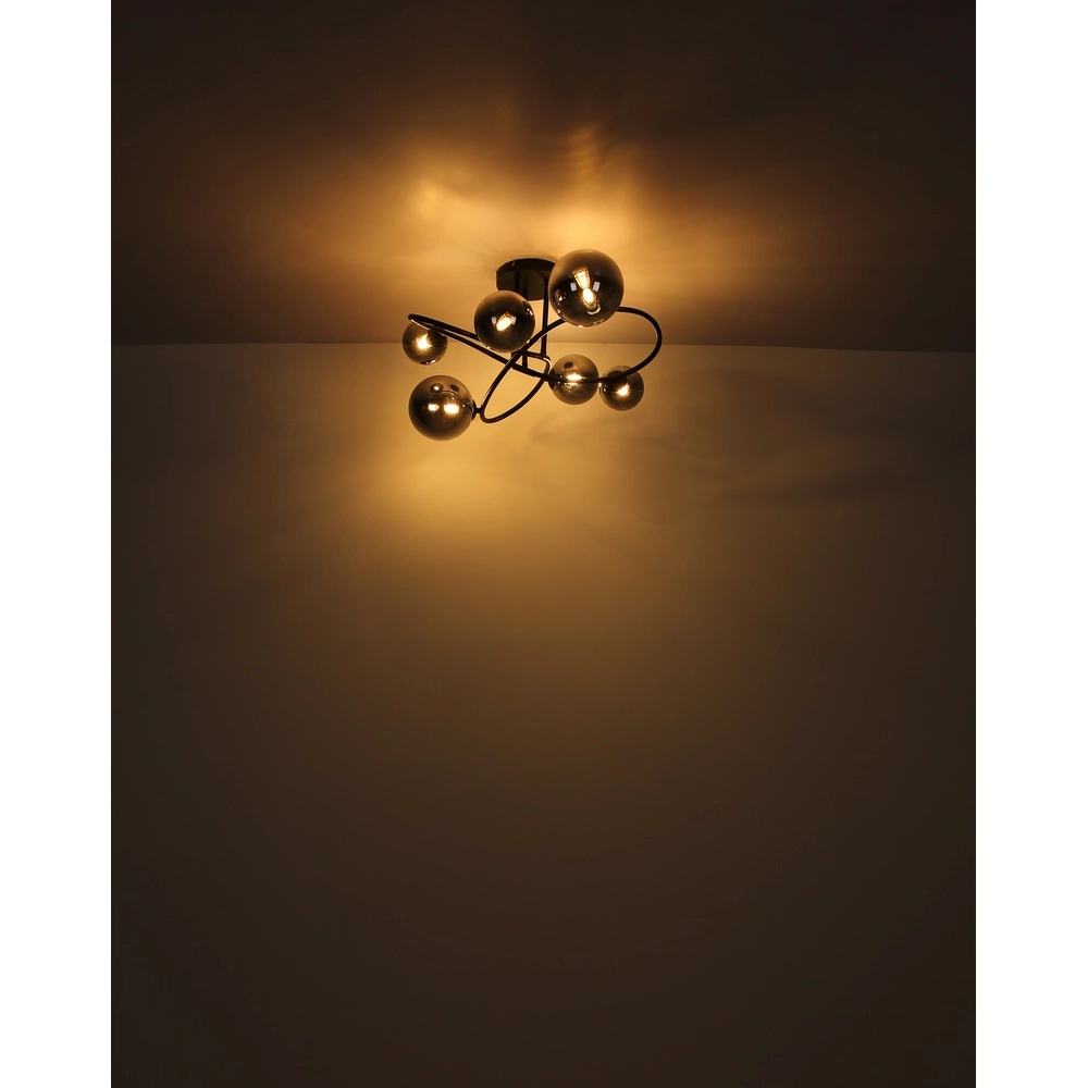 Schwarze Deckenlampe Riha Konstruktion Globo 9007371448807