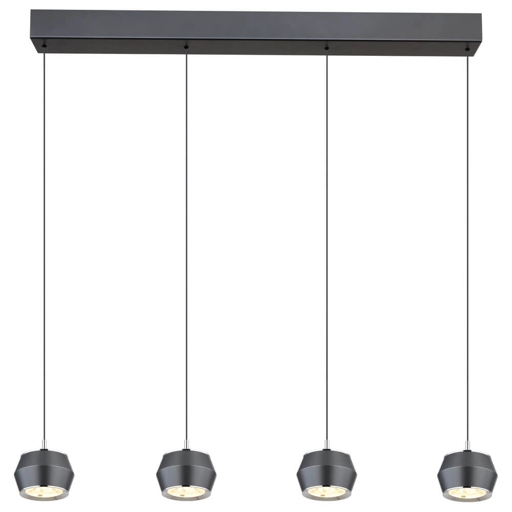 Runde Pendelleuchte Marthy grau Ø 10cm Globo 9007371452118