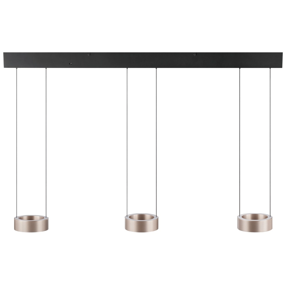 Design-Pendellampe Axion 3-hell schwarz mit Braun Brilliant 4004353477195
