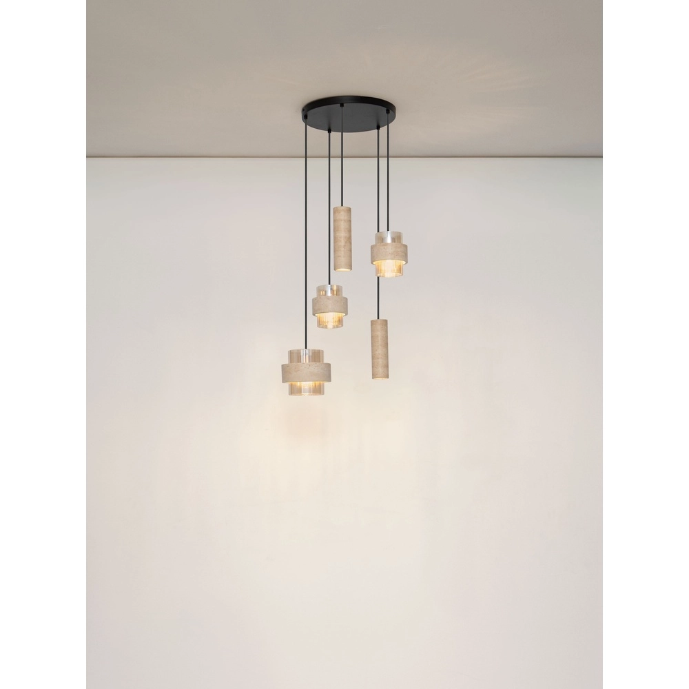 Moderne Pendellampe Melony Sandbraun Lyora 5212063501256